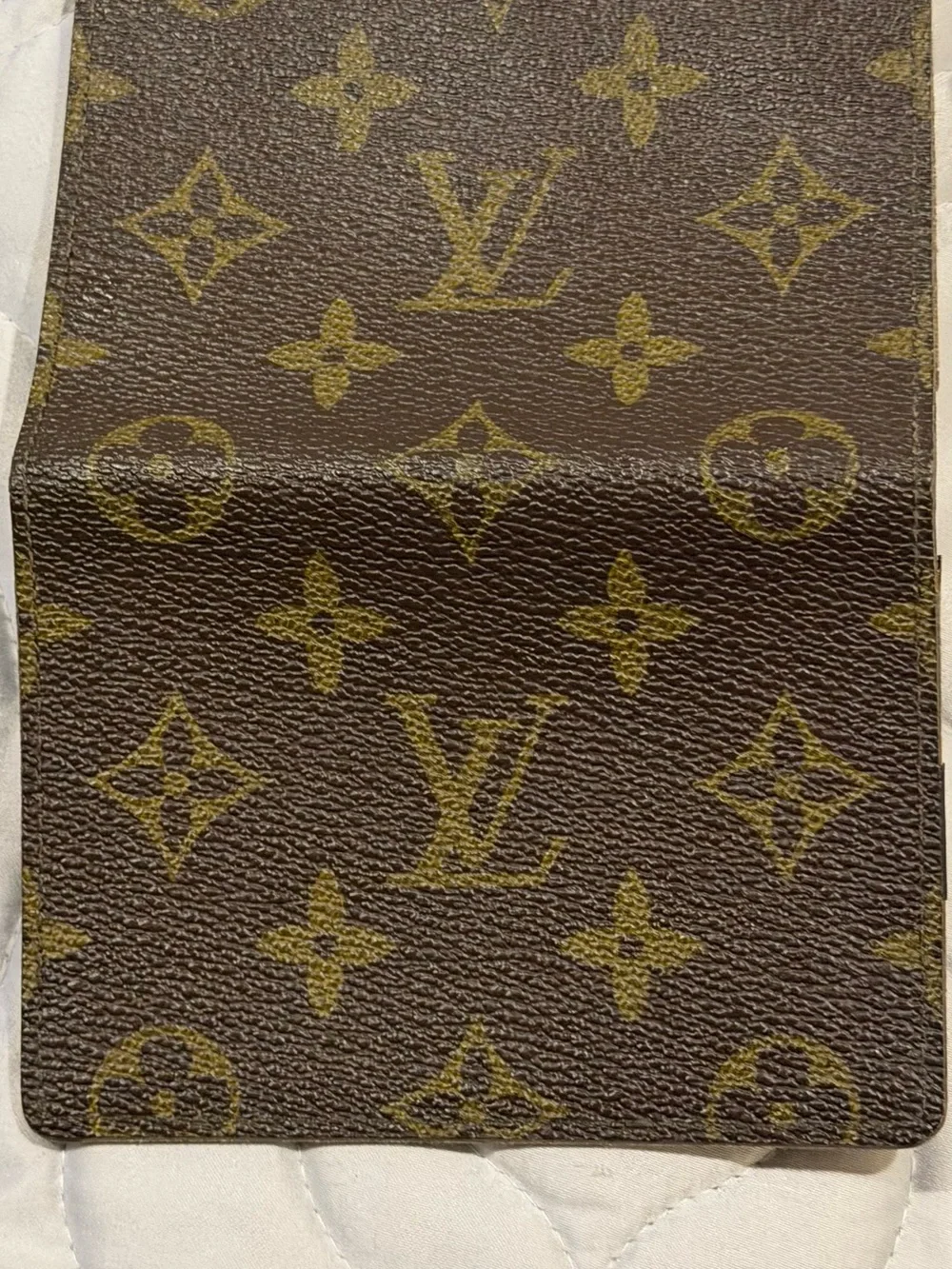 Louis Vuitton Brown Leather Card Case Wallet